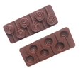 thumbnail image 4 of nipocaio Ronde Silicone Sucette Moule Mignon Fleur Gelée Chocolat Savon Moule Réutilisable Variété Formes Gâteau, 4 of 5