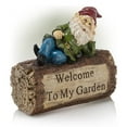 thumbnail image 3 of Alpine Corporation Gnome and Welcome Sign Statue, 3 of 12