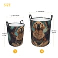 thumbnail image 2 of Lsque Tree Meditating Golden Retriever pattern Laundry Hamper Basket, Tall Woven Rope Hamper Basket for Clothes, Lightweight Storage Basket, Collapsible Waterproof-Medium, 2 of 8