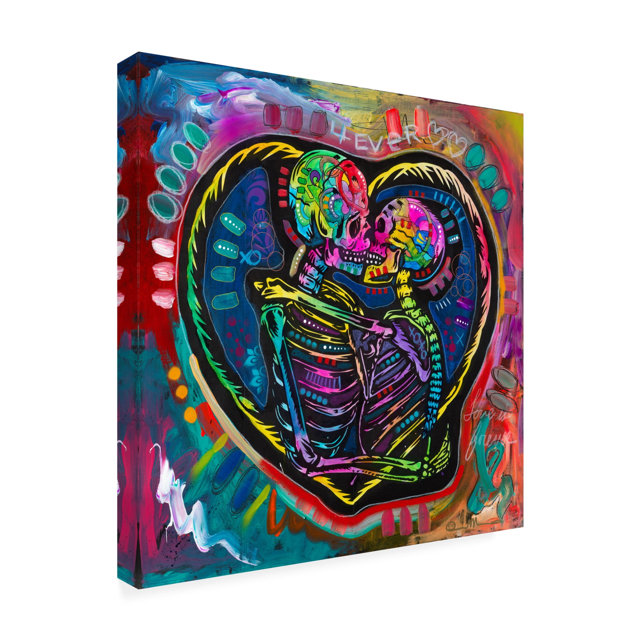 Canvas Wall Art - Dean Russo '4ever' Wall Art for Living Room, Bedroom, or Office Décor by Trademark Fine Art - 24 x 24 Inches