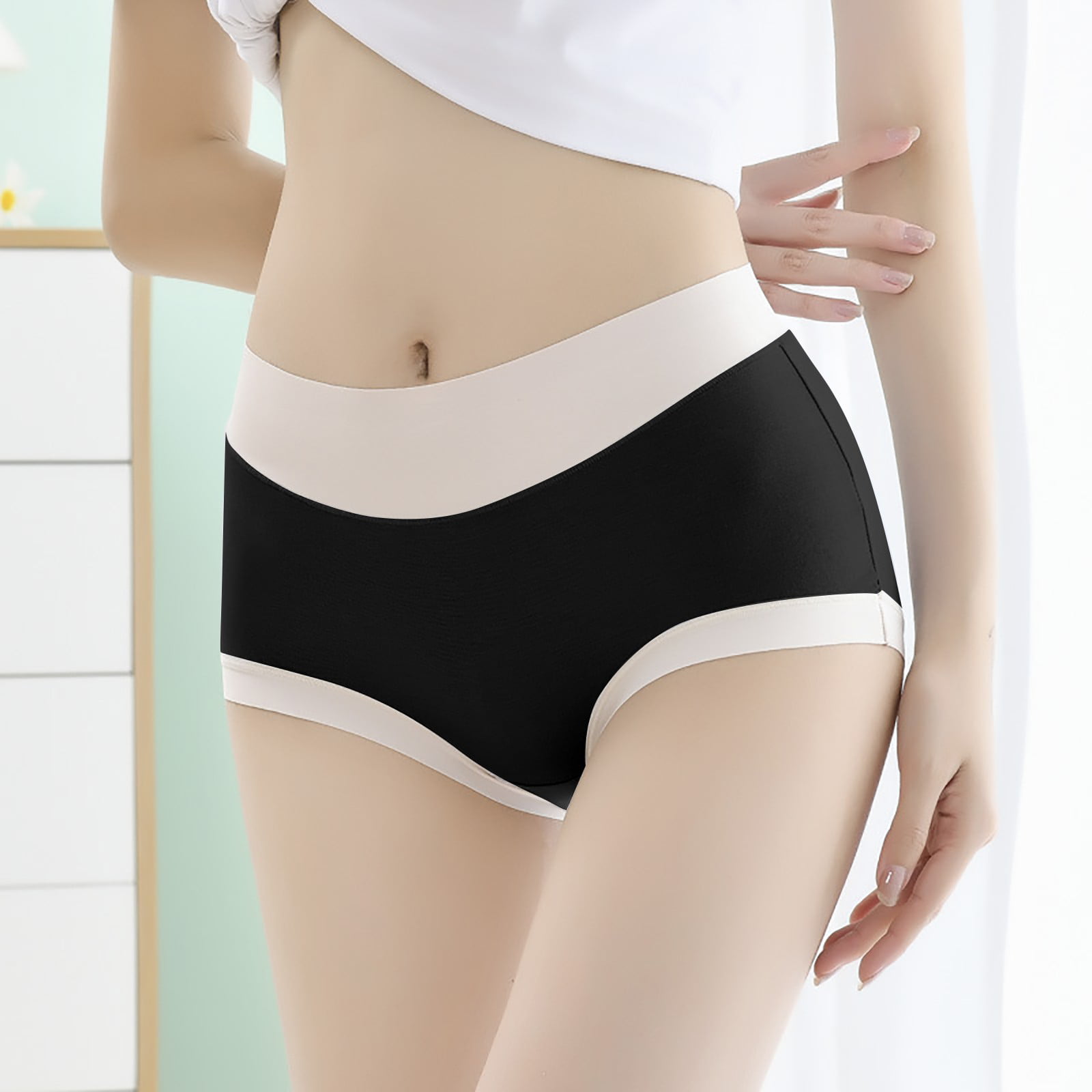 Buy infloura Plus Size Cotton Panties for Women, High Waist Panty with  Full Coverage, Small to 10XL Size