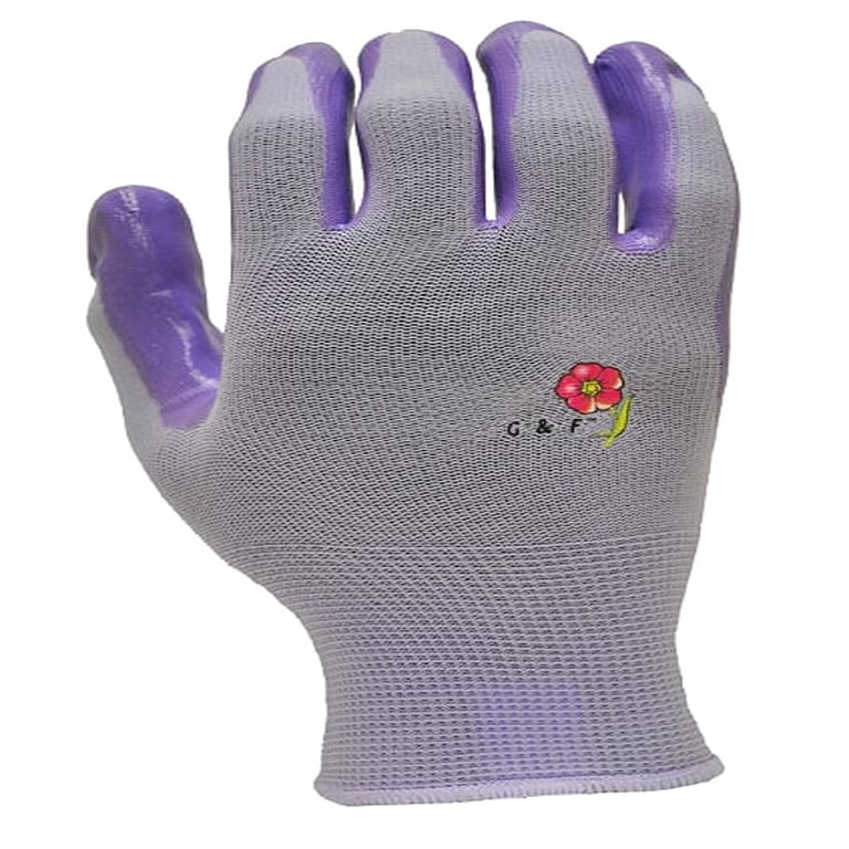 G & F Women's Garden Gloves, 6-Pair Pack, Assorted Colors photo 4