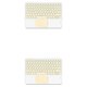 thumbnail image 3 of Inteprter Wireless Bluetooth-compatible 5.0 Keyboard Keypad External Mouse Replacement Low-noise Touchpad Electronic for Home Type1 NO1, 3 of 6