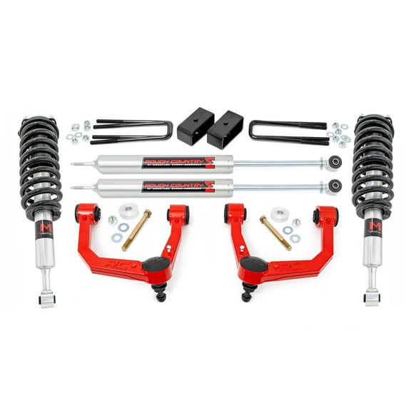 Rough Country 3.5" Bolt-On Lift Kit w/M1 Struts for 2005-2023 Tacoma - 74240RED