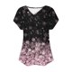 thumbnail image 4 of Fiudx Camisas de Mujer Top Informal de Primavera y Verano de Manga Corta con Cuello En V para Mujer, 4 of 5