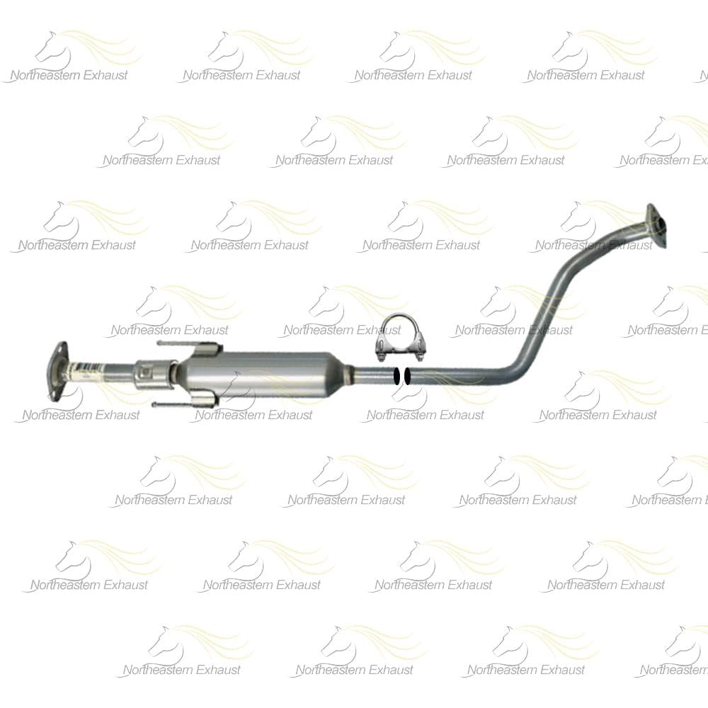 Northeastern Exhaust Resonator Pipe Muffler Kit Fits 2014-2018 Nissan Versa Note 1.6L - Direct Fit | Stainless Steel Complete System