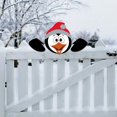 thumbnail image 3 of Christmas Santa Claus Fence Peeker Decoration, Reindeer Peeking Garden Yard Art Xmas Home Patio DIY Holiday Decor Outdoor Cute Garden Fence Sign Ornament, 3 of 6