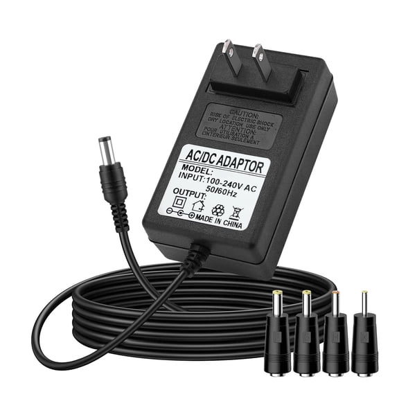 LujingZ 16.8V AC/DC Massage Gun Charger - Compatible with LifePro, Youdgee & More - 1A Output, AC100 - 240V, Multiple DC Jacks