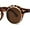 Tortoise Brown, variant on Pop Color Normcore Cool Hipster Flip Up Keyhole Round Sunglasses Yellow