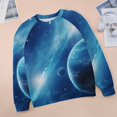 thumbnail image 6 of Galaxy Star Outer Space Womens Casual Crewneck Sweatshirt Long Sleeve Tops Cute Pullover Loose Fit, 6 of 7