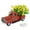 Red, variant on GeBuSn Vintage Truck De Cor With Sunflowers Flowers Metal Truck With LED String Lights For Tiered Tray Items Mini Sunflower Home Farmhouse Table (Blue)