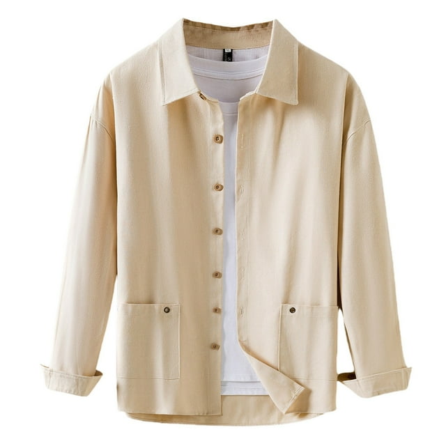 Men's Casual Button Down Shirt Long Sleeve Comfortable Breathable Slim Fit Everyday Wear for Spring Summer Fall Season
