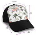 thumbnail image 2 of Naloa Vintage Palm Trees Adult adjustable Print Baseball Hat, Patchwork curved brim baseball capfor Men and Women, One Size, 2 of 5