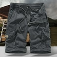 thumbnail image 3 of Iyufng Cargo Shorts for Men,Men's Shorts Athletic,Men's Summer Fashion Solid Color Casual Shorts Multi-Pocket Cargo Shorts,Mens Shorts Athletic, 3 of 3