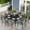 Brown, variant on Sophia & William 9-Piece Patio Dining Set Outdoor Metal Square Table Set with 8 Brown Textilene Patio Chairs, Brown