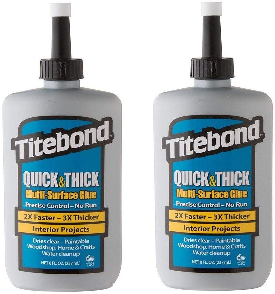 Titebond Quick & Thick MultiSurface Glue 2Pack, 8 oz