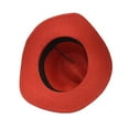 Red Bucket Hats Big Brim Straw Hat Panama Jazz Hat Fedora Ladies Beach