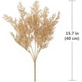 thumbnail image 6 of Morttic Artificial Plants Golden Persian Grass, for Christmas Decoration Fake Plant Leaf Bush Grass Fern Bushes Faux Shrubs Greenery Indoor Outside Planter Filler Festival Home Garden Decor - 4 Pack, 6 of 8