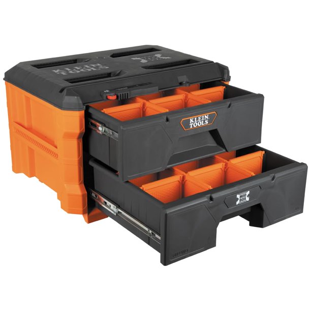Caja de herramientas ModBox con dos cajones con compartimentos de almacenamiento ajustables
