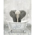 thumbnail image 2 of Allen, Kimberly 26x32 Gold Ornate Wood Framed with Double Matting Museum Art Print Titled - Baby Elephant Bath, 2 of 4