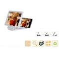 thumbnail image 2 of 3D Foldable Cell Phone Screen Magnifier HD Expander with Stand black, 2 of 5