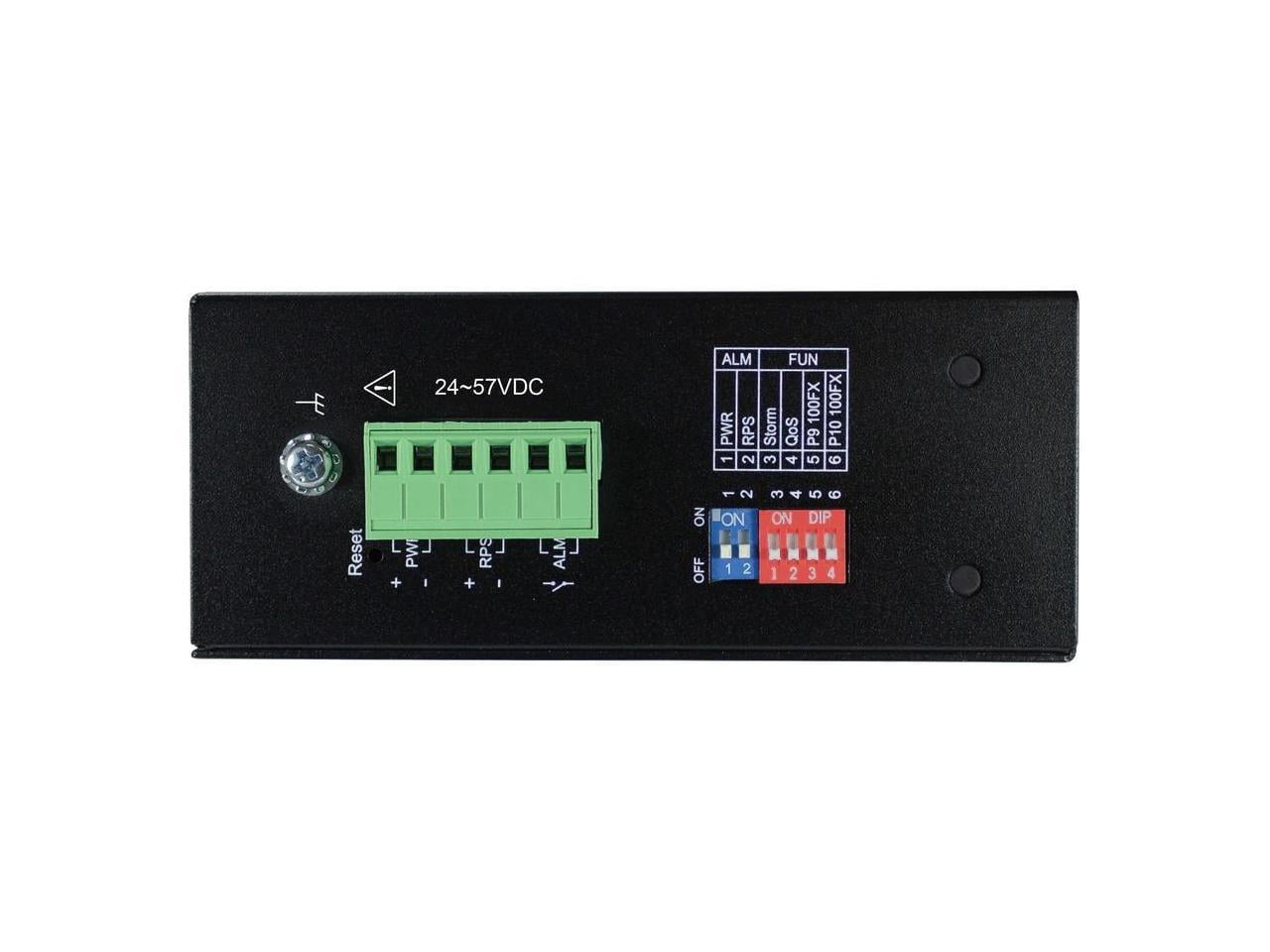 Tripp Lite 8 Port PoE+ Unmanaged Industrial Gigabit Ethernet Switch NGIU08C2POE8