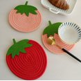 thumbnail image 5 of Posavasos para bebidas YONGSHENG Juego de posavasos de mesa de centro tejido absorbente, 5 of 5