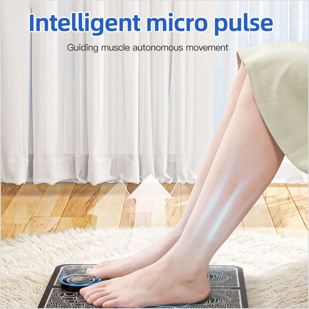 4pcss Electric Foot Massager Pad Blood Circulation Muscle Stimulator Mat Comfort