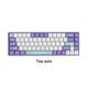 thumbnail image 5 of AK680 Gaming Mechanical Keyboard ABS Keycap 68 Keys Wired Keyboard Hot Swap for Pc Laptop Purple White B, 5 of 5