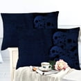 thumbnail image 3 of Gothic Skull Duvet Cover | 2-Sided Reversible Duvet Cover with Matching Pillowcase, Blue), 3 of 5