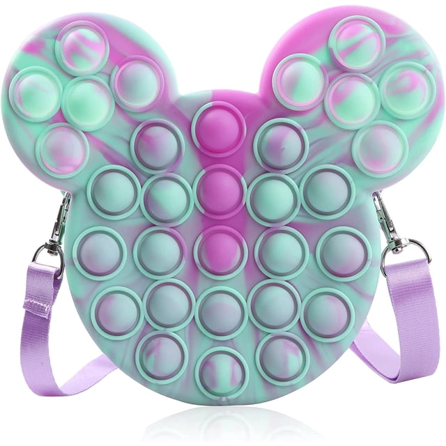 Bandolera Fidget Toy HUOGUO Pop Bubble Tie Dye Dye para niños