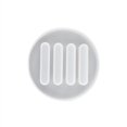 thumbnail image 1 of Moldes para posavasos de resina para taza de café, moldes para coctelera para resina epoxi, moldes para posavasos de silicona con soporte para tazas de arena movediza(Transparente)(1 pieza), 1 of 5