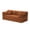 Orange, variant on Hommoo Modern Convertible Sleeper Sofa Couch Bed, Compressed Corduroy Fabric Floor Sofa Couch with Fixed-Shape Frame, Beige