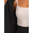 thumbnail image 5 of DARING DIVA Women's Business Collarless Blazer and Pencil Skirt Suit Set, 2XL, Black, 5 of 6