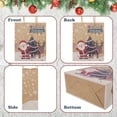 thumbnail image 4 of 24pcs Christmas Holiday Kraft Paper Candy Bags with Handles Gift Bag Party, 6 Styles Kraft Paper Gift Bags with Handles, 4 of 9