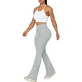 thumbnail image 6 of Flare Yoga Pants, Crossover Yoga Pants with Tummy Control, High-Waisted and Wide Leg, 6 of 7