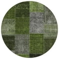 thumbnail image 2 of Addison Rugs Chantille Indoor/Outdoor Transitional Patchwork Olive Washable Round Rug, 8' x 8', 2 of 6