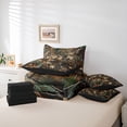 thumbnail image 6 of Feelyou Brown Rustic Leaves Bedding Comforter Set 7 Pieces, Branches Botabical Full Bedding Set, Teens Adult Women Men Reversible Fitted Sheet Flat Sheet, Super Cozy Room Decor, 6 of 8