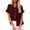 Wine, variant on Staron Summer Women's Shirts Casual V-Neck Short Sleeve Loose Blouse with Pockets Vacation Beach Travel Fashion Top, Beige M