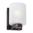 thumbnail image 2 of Mona 1-Light Antique Bronze Bath Light Brushed Nickel 1-Light Nickel Brushed Under 12 Inches, 2 of 5