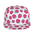thumbnail image 2 of Fotbe Hand Drawn Strawberry Flat Bill Visor Cap Classic Snapback Hat Polyester Foam Trucker Hat Trucker Cap Adjustable Baseball Cap, 2 of 9
