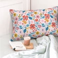 thumbnail image 4 of Fotbe Floral Ditsy Funda de Almohada Decorativa Estilo Occidental, Lujo en Algodón, Fundas para Almohadas King, Cojín Estampado para Decoración del Hogar-14"x20", 4 of 6