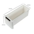 thumbnail image 4 of IVV Storage Drawer Rolling Cart Organizer and Storage, Plastic Unit on Wheels Narrow Slim Bathroom Storage Cabinet Organizer (3-Tiers, White), 4 of 8