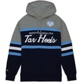 thumbnail image 2 of Men's Mitchell & Ness Navy North Carolina Tar Heels Head Coach Pullover Hoodie, 2 of 4