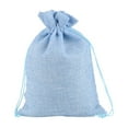 thumbnail image 1 of jifeng 50 Pieces Gift Bags with Drawstring Drawstring Bag for Grocery Party Wedding Blue, 1 of 9