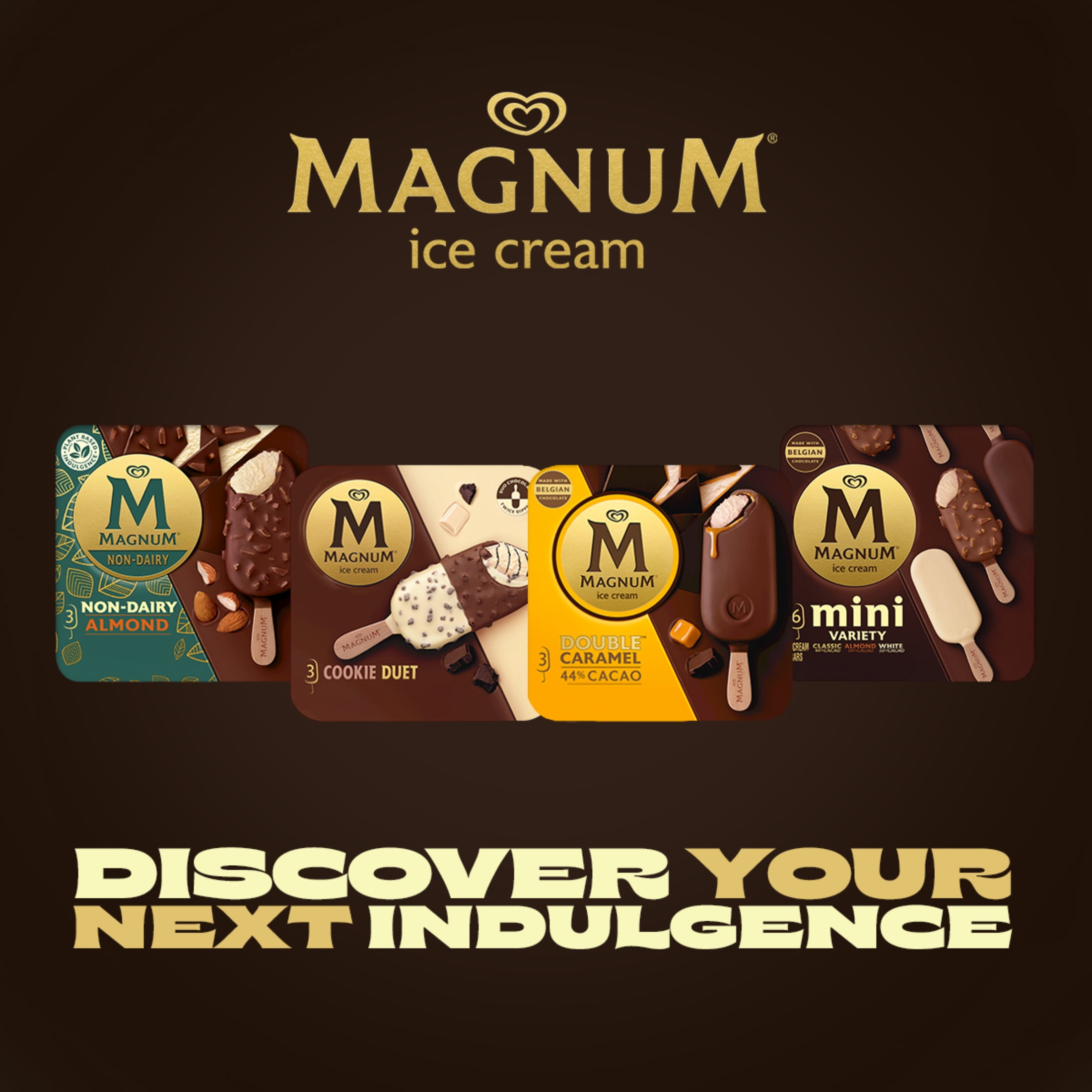 Magnum Mini Classic Creamy Kosher Vanilla Ice Cream Bars Magnum Mini Classic Creamy Kosher Vanilla Ice Cream Bars