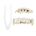 thumbnail image 4 of Cosplay Hip Hop Teeth, Fashionable Hip Hop Teeth  For Dancing Party For Concert Gathering Gold,Silver, 4 of 8