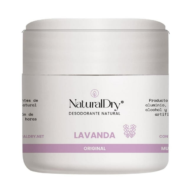Desodorante NaturalDry Lavanda hidratante para Mujer sin aluminio