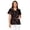 Candy Cane Print, variant on Paw Heart Pattern Healthcare Work Shirt for Women Soft Stretch Comfortable Short Sleeve Top with 2 Pockets Scrub Shirts for Medical