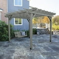 thumbnail image 2 of Highwood Bodhi 10' x 10' Pergola Set with 5ft Weatherly Porch Swing - Outdoor, Eco-friendly, Synthetic Wood, 2 of 7